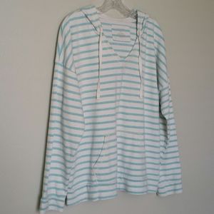 Sonoma Blue Stripe Hoodie size L